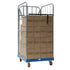 2-Sided Roll Container – 810x720x1620mm, Galvanized with Plastic Base, 500kg Capacity