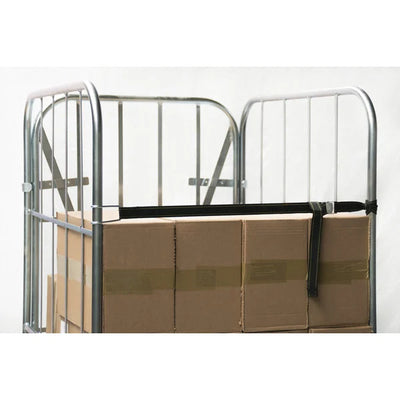 2-Sided Roll Container – 810x720x1620mm, Galvanized with Plastic Base, 500kg Capacity