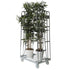 2-Sided Roll Container – 870x600x1690mm, Hot-Dip Galvanized with Clamping Fences & Metal Base