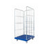 3-Sided Roll Container – 810x720x1620mm, Electrolytically Galvanized with Plastic Base