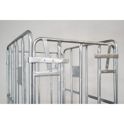 4-Sided Roll Container – 810x680x1680mm, Hot-Dip Galvanized, Clamping Fences, 500kg Capacity