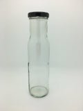 250ml Round Glass Sauce Empty Bottle with 43mm Lid