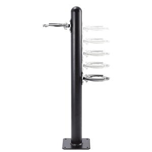 Scooter Post for 2 Scooters - Compact Outdoor Scooter Parking Rack