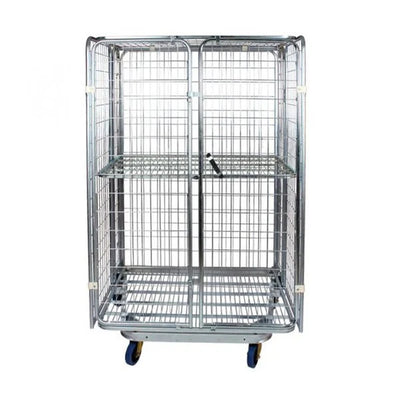 Anti-Theft Roll Container – 1200x800x1800mm, Nestable A-Frame with Lockable Doors