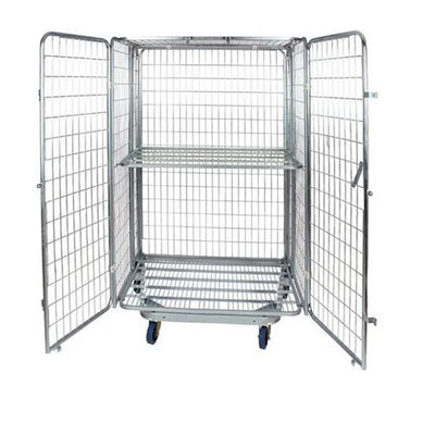 Anti-Theft Roll Container – 1200x800x1800mm, Nestable A-Frame with Lockable Doors