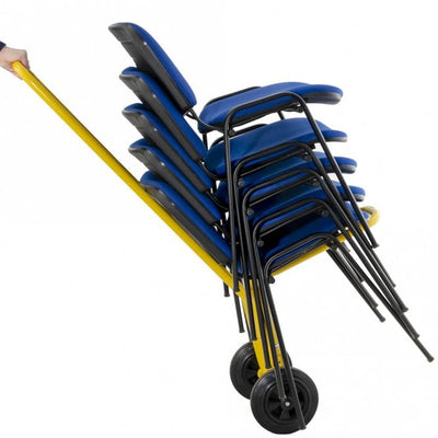 Steel Chair Moving Sack Truck - 75kg Capacity, Solid Rubber Wheels