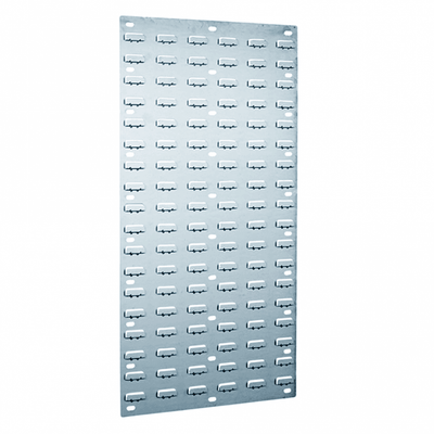 Steel Louvred Panels, Wall Mounted Mild Steel Storage for Small Parts Bins