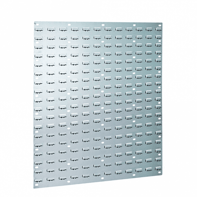 Steel Louvred Panels, Wall Mounted Mild Steel Storage for Small Parts Bins