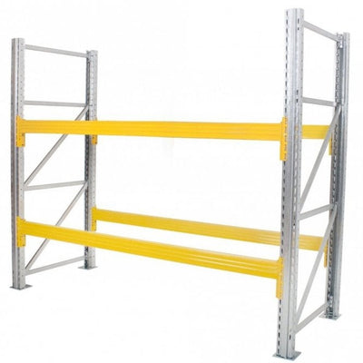 Steel Pallet Racking Kit Starter Bay, Industrial Warehouse Storage System, 3000H x 1100D mm