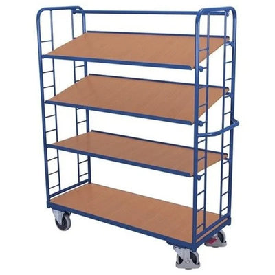 Hoher Regalwagen – 4 Regale – 1510 x 550 x 1815 mm – 250 kg Tragkraft