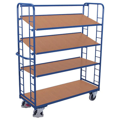 Hoher Regalwagen – 4 Regale – 1510 x 550 x 1815 mm – 250 kg Tragkraft