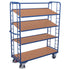 Hoher Regalwagen – 4 Regale – 1510 x 550 x 1815 mm – 250 kg Tragkraft