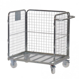 Three Sided Compact Merchandise Picking Trolley for 600 x 400mm Containers