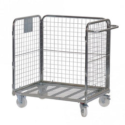 Three Sided Compact Merchandise Picking Trolley for 600 x 400mm Containers