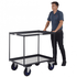 Heavy Duty 2 Shelf Steel Tray Trolley 600kg Capacity