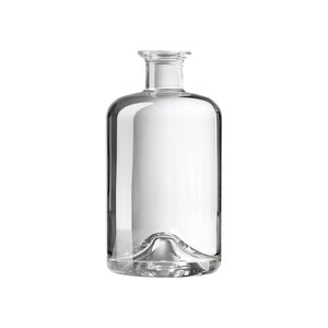 50cl Apotheker Spirituosenflasche – 500ml Premium-Glasflasche für Craft-Spirituosen (White Flint | 500g)