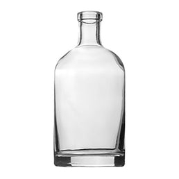 70cl Semreh (Hermes) Spirit Bottle – 700ml Premium Glass Bottle for Whisky, Gin, Rum & Tequila (White Flint | 750g)