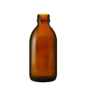 200ml Bernstein Alpha Glasflasche