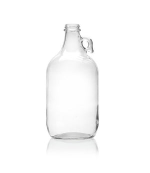 0,5 Gallonen (64oz) klare Glasflasche Growler mit Griff