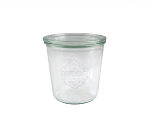 580ml Glas Weck-Glas mit Deckel, Clips und Ringen