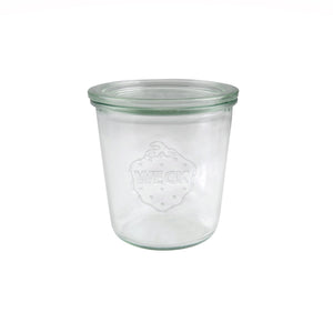 580ml Glas Weck-Glas mit Deckel, Clips und Ringen