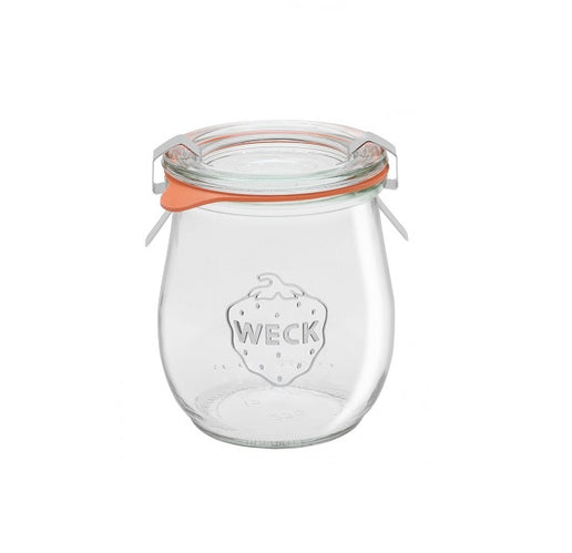 220 ml Joghurt-Weckglas aus Glas mit Deckel, Ring und Clip